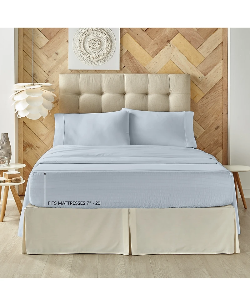 J Queen New York Royal Fit Microfiber Sheet