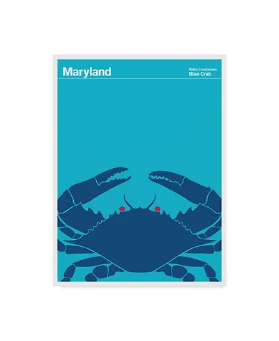 Print Collection - Artist 'Blue Crab Maryland' Canvas Art - 14" x 19"