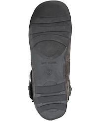 Journee Collection Women's Jester Rouched Buckle Mid Shaft Boots