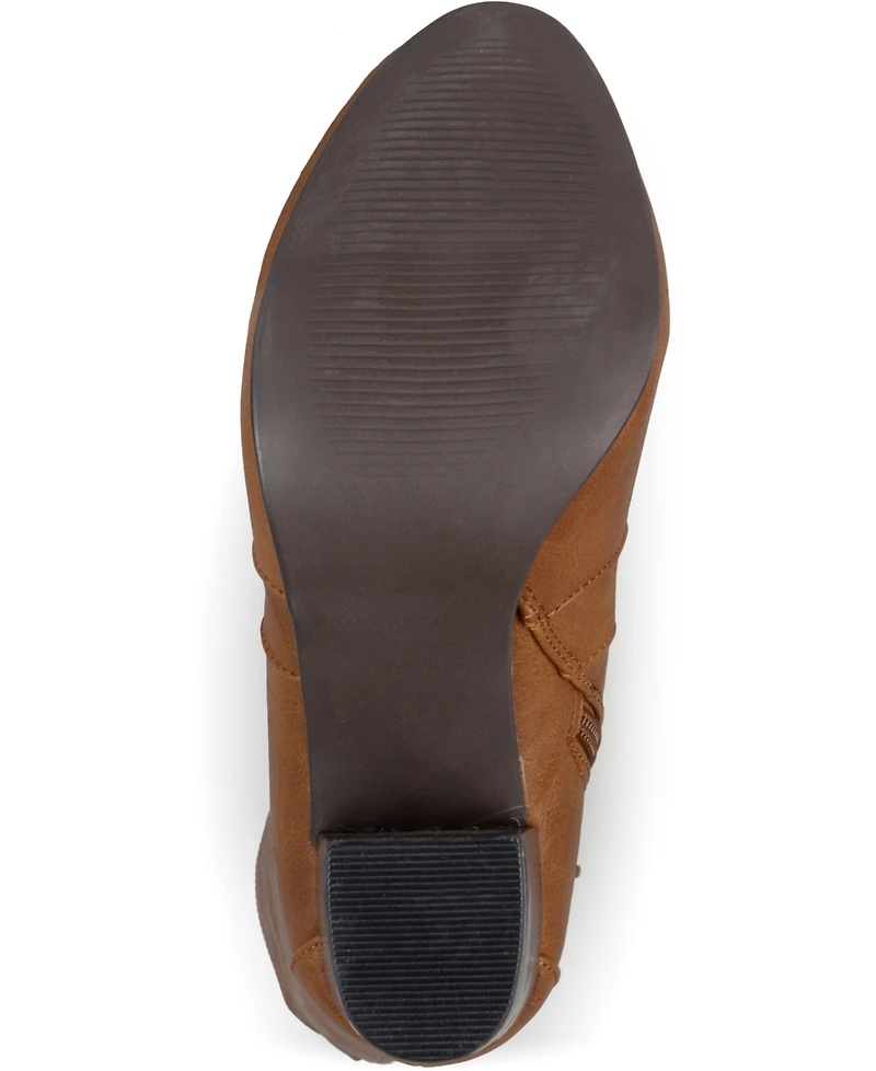 Journee Collection Women's Carver Block Heel Knee High Boots