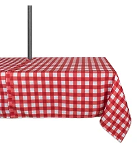 Check Outdoor Tablecloth with Zipper 60" x 84"