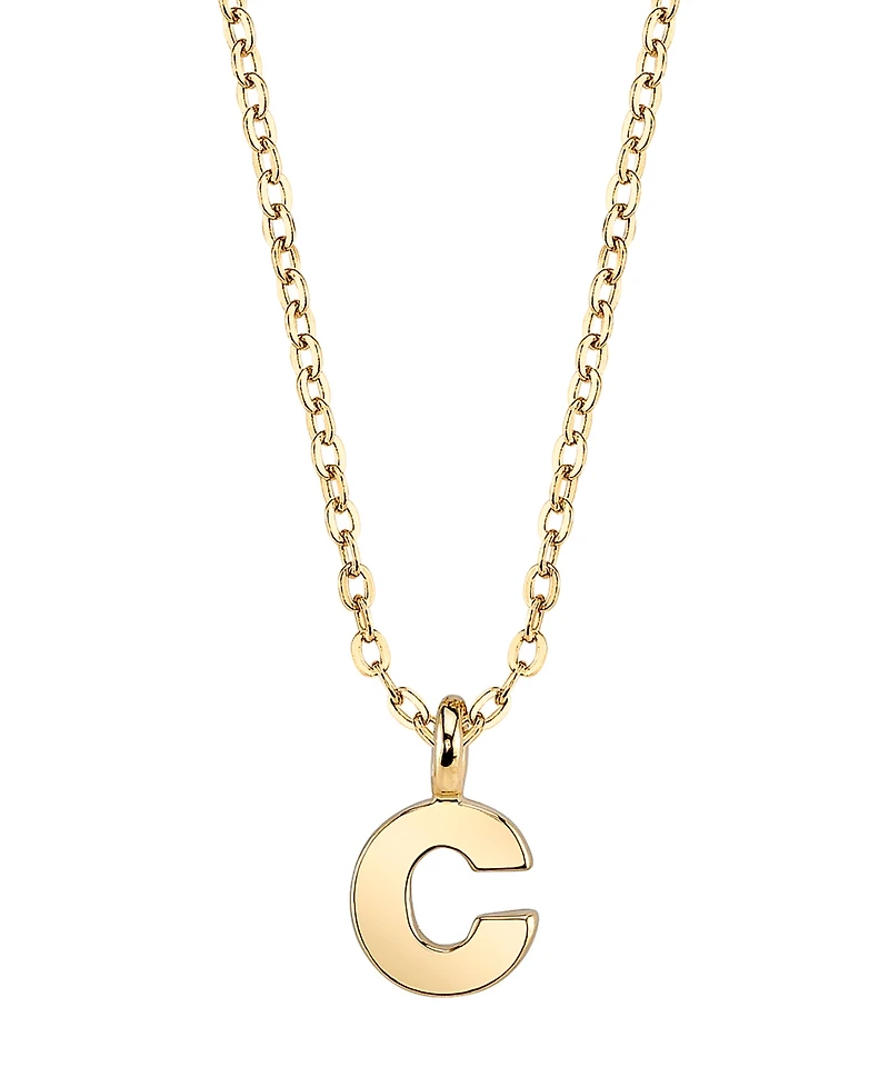 2028 Gold-Tone Initial Necklace 20"