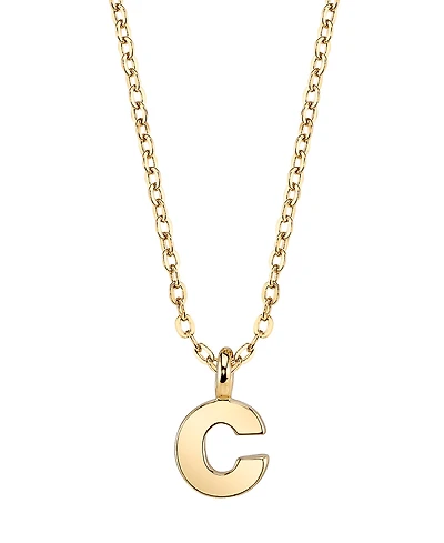 2028 Gold-Tone Initial Necklace 20"