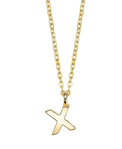 2028 Gold-Tone Initial Necklace 20"