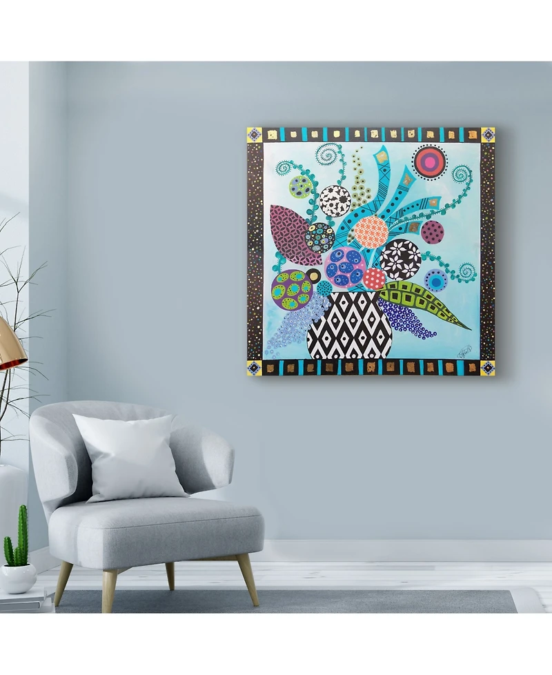 Lynn Hughes 'Full Bloom In Color' Canvas Art