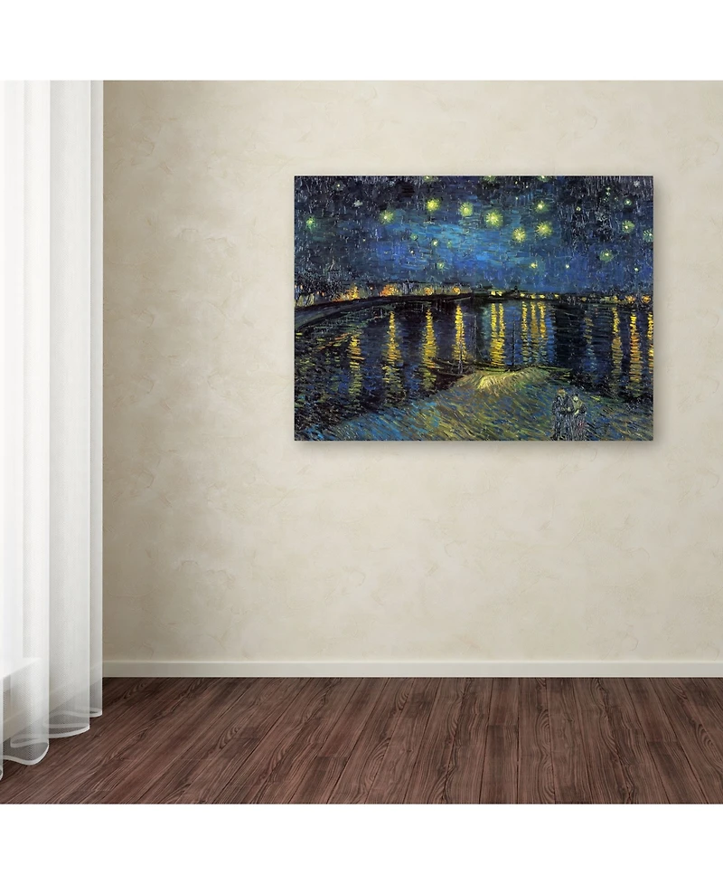 Vincent Van Gogh 'The Starry Night Ii' Canvas Art - 24" x 18"