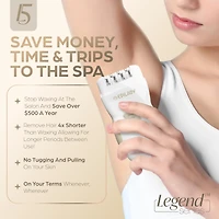 Legend 5 Rechargeable Epilator Full Body Hair Removal
