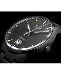 Mido Men's Swiss Automatic Commander Big Date Black Pvd Stainless Steel Bracelet Watch 42mm