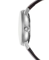 Mido Men's Swiss Automatic Baroncelli Brown Leather Strap Watch 40mm