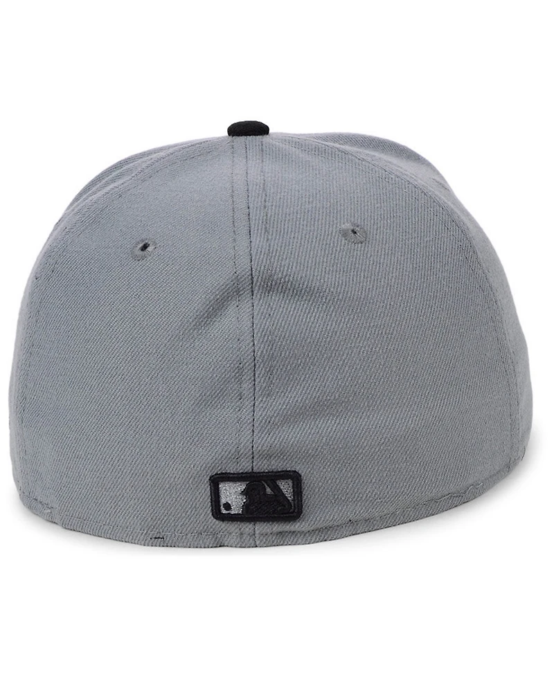 New Era Los Angeles Dodgers Basic Gray Black 59FIFTY Fitted Cap