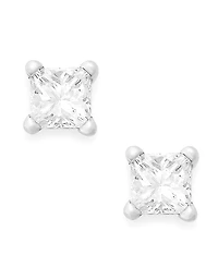 Princess-Cut Diamond Stud Earrings in 10k White or Yellow Gold (1/6 ct. t.w.)