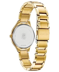 Citizen Eco-Drive Women's Corso Diamond-Accent Gold-Tone Stainless Steel Bracelet Watch 29mm