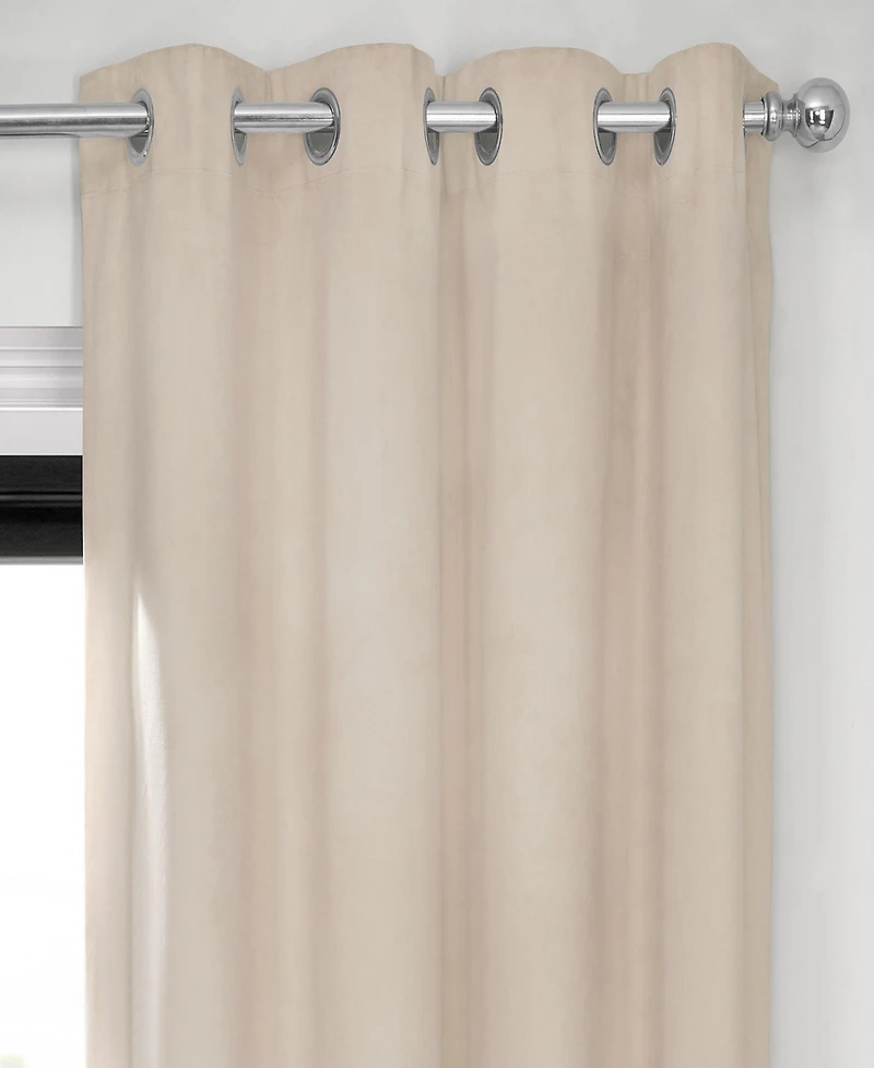 Exclusive Fabrics & Furnishings Signature Blackout Grommet Velvet Panel, 50" x 120"