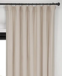 Half Price Drapes Ivory Signature Extra Wide Velvet Blackout Curtain