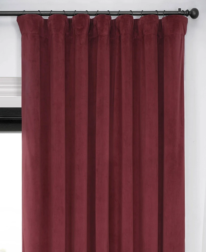 Half Price Drapes Signature Extra Wide Velvet Blackout Curtain