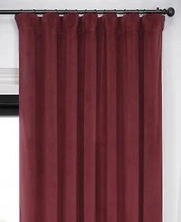 Half Price Drapes Signature Extra Wide Velvet Blackout Curtain