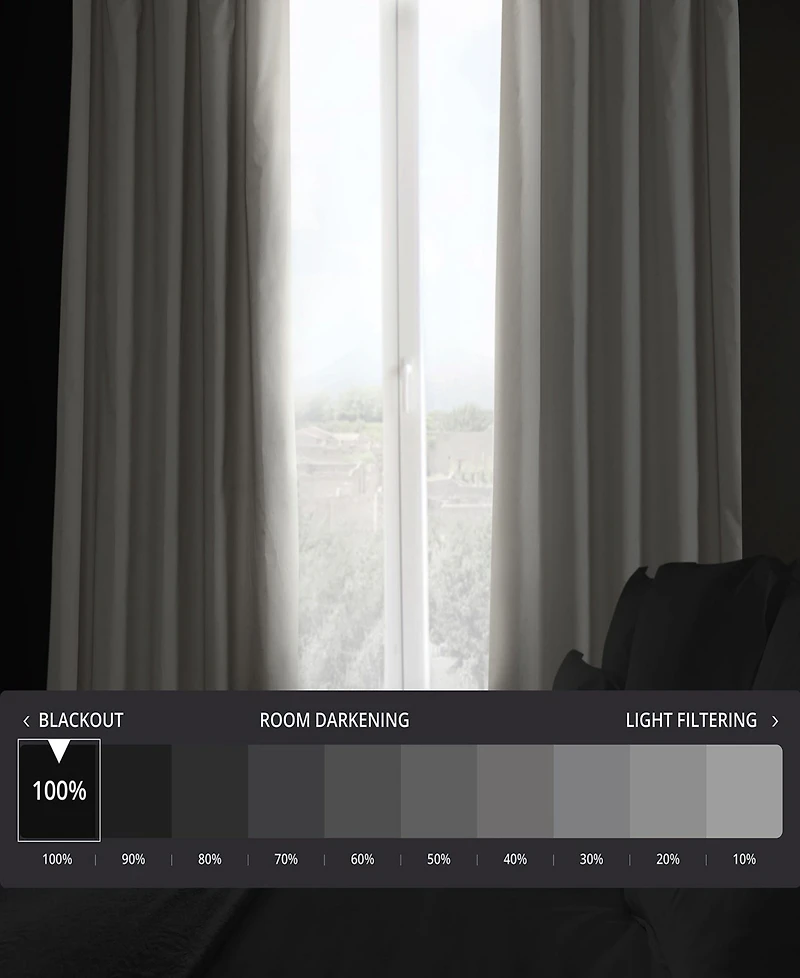 Half Price Drapes Hazelwood Beige Solid Cotton Hotel Blackout Curtain