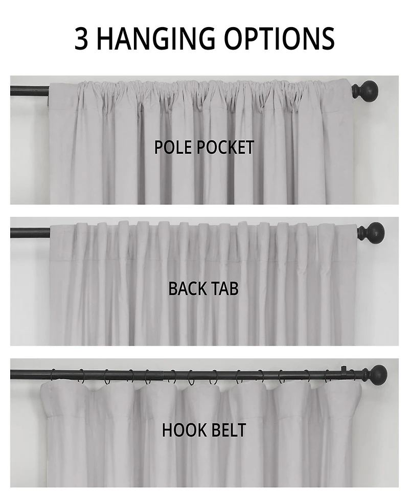 Exclusive Fabrics & Furnishings Signature Blackout Extra Wide Velvet Panel