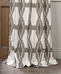 Half Price Drapes Sorong Geometric Printed Cotton Room Darkening Curtain