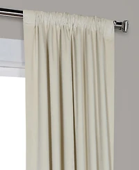 Half Price Drapes Neutral Ground Signature Velvet Blackout Curtain