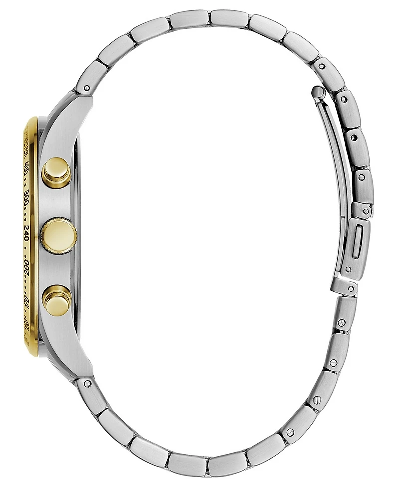 Caravelle Designed by Bulova Men's Chronograph Two-Tone Stainless Steel Bracelet Watch 44mm