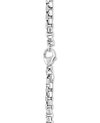 Effy Rounded Box Link 24" Chain Necklace in Sterling Silver