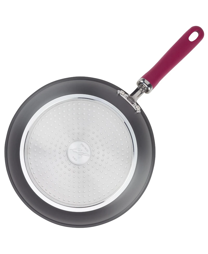 Rachael Ray Create Delicious Hard Anodized Aluminum Nonstick 10.25" Deep Skillet