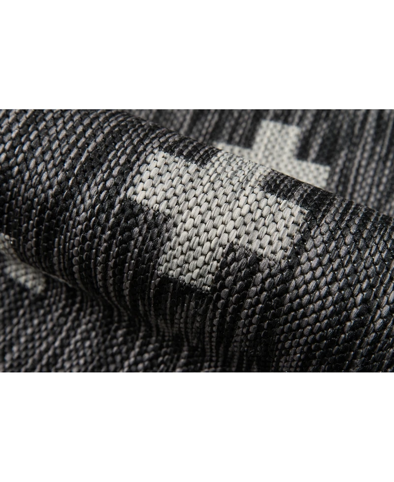 Novogratz Villa Vi- Charcoal 3'11" x 5'7" Outdoor Area Rug