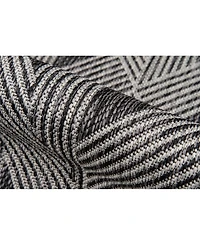 Novogratz Villa Vi-06 Charcoal 5'3" x 7'6" Outdoor Area Rug