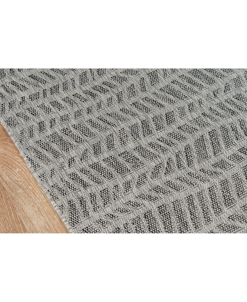 Novogratz Villa Vi-05 Gray 7'10" x 10'10" Outdoor Area Rug