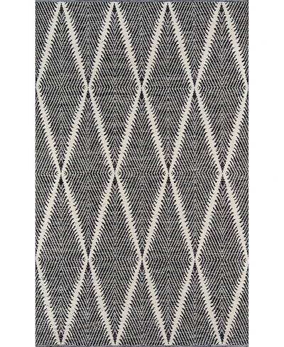 Erin Gates River Riv-1 Machine-Washable Beacon Denim 5' x 7'6" Area Rug