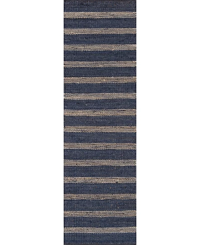 Novogratz Montauk Mtk-1 Navy 2'3" x 8' Runner Area Rug