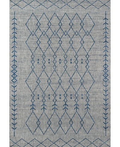 Novogratz Villa Vi-08 Gray 2'7" x 7'6" Outdoor Area Rug