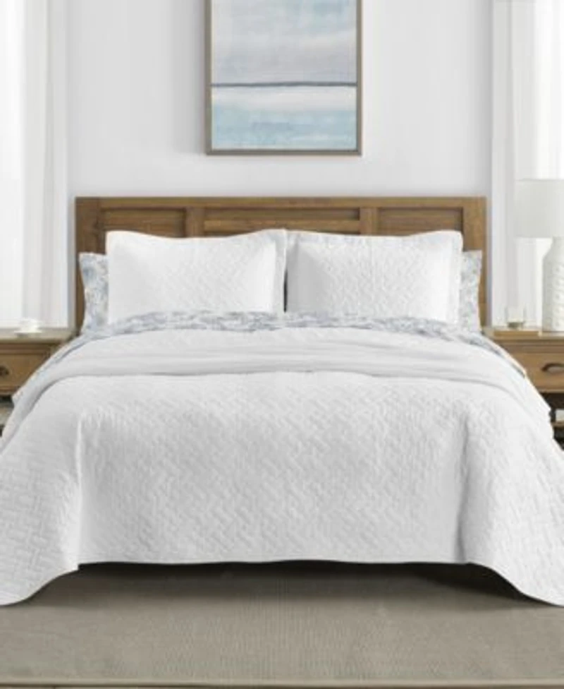 Tommy Bahama Home Solid Reversible Quilt Sets