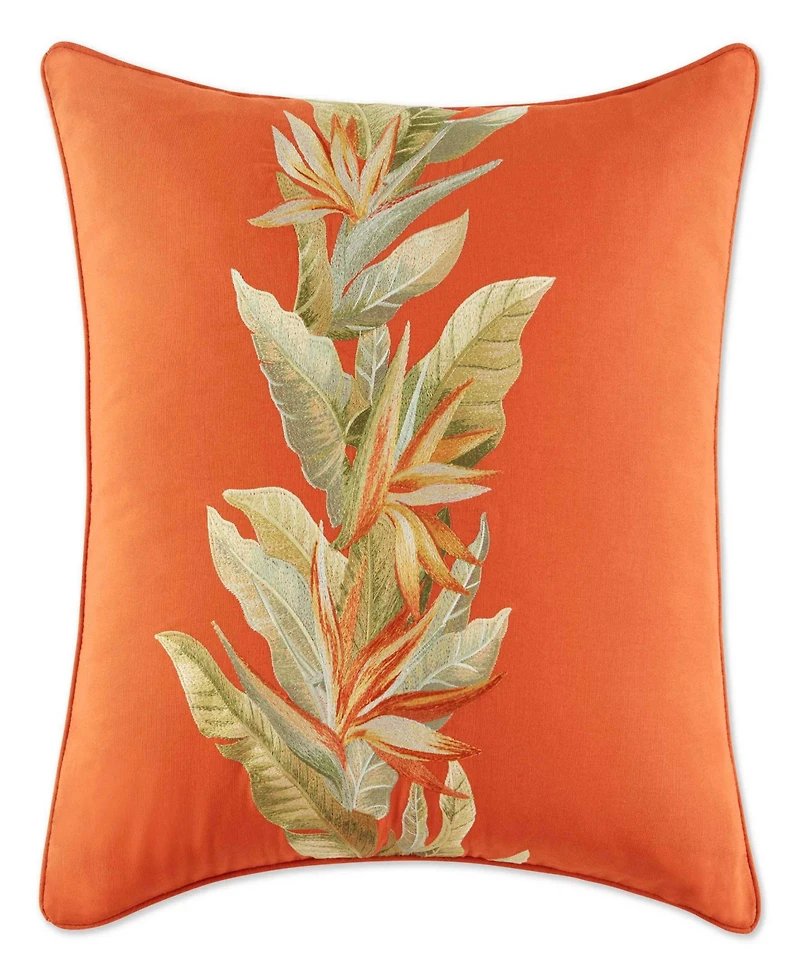 Tommy Bahama Home Birds Of Paradise Cotton Canvas Decorative Pillow, 20" x 20"