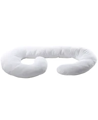 Cheer Collection Hypoallergenic Down Alternative Total Body J Shaped Pregnancy Pillow