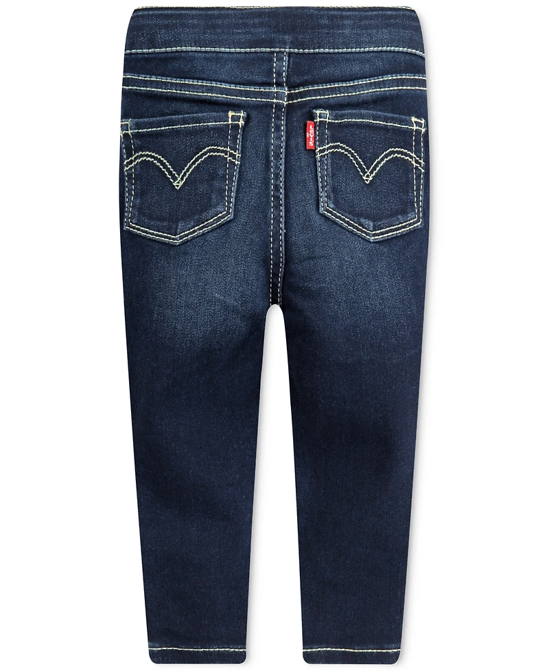 Levi's Toddler Girls Adjustable Waistband Stretch Denim Jeggings