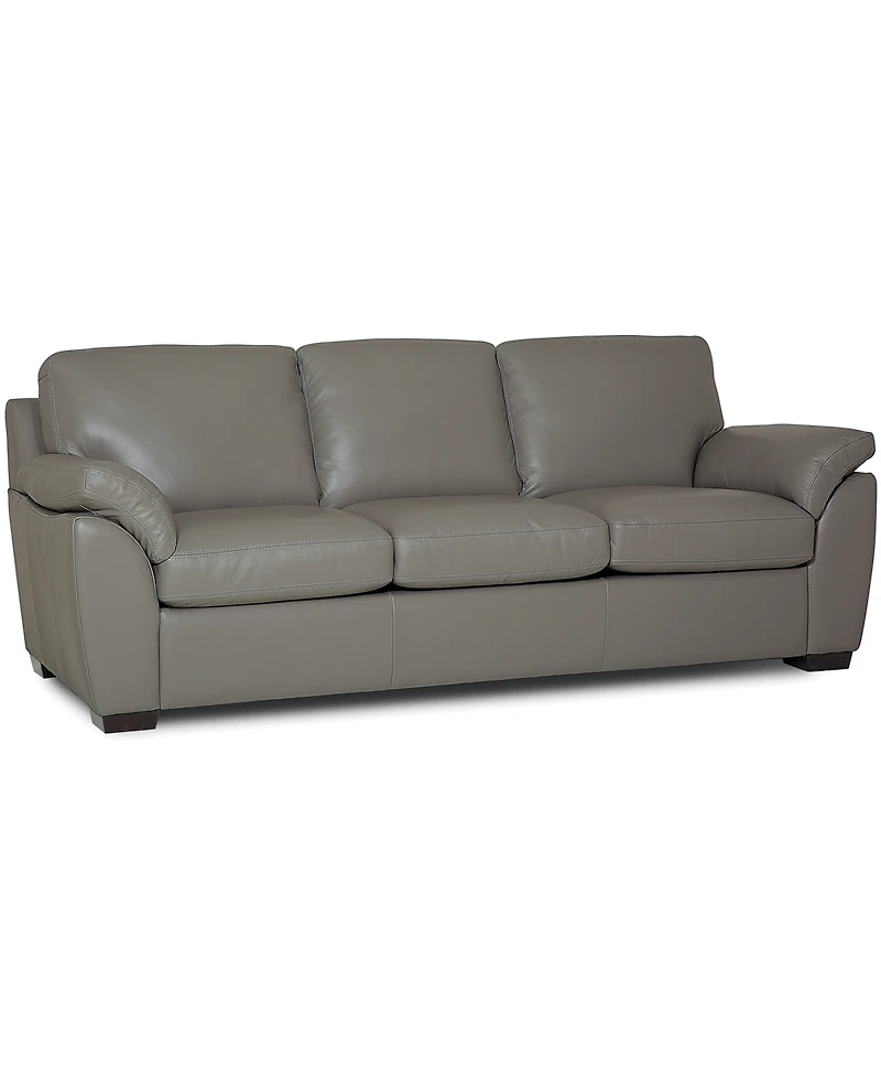 Lothan 87" Leather Queen Sleeper, Created for Macy's