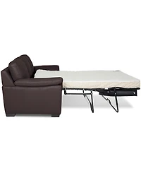 Lothan 87" Leather Queen Sleeper, Created for Macy's