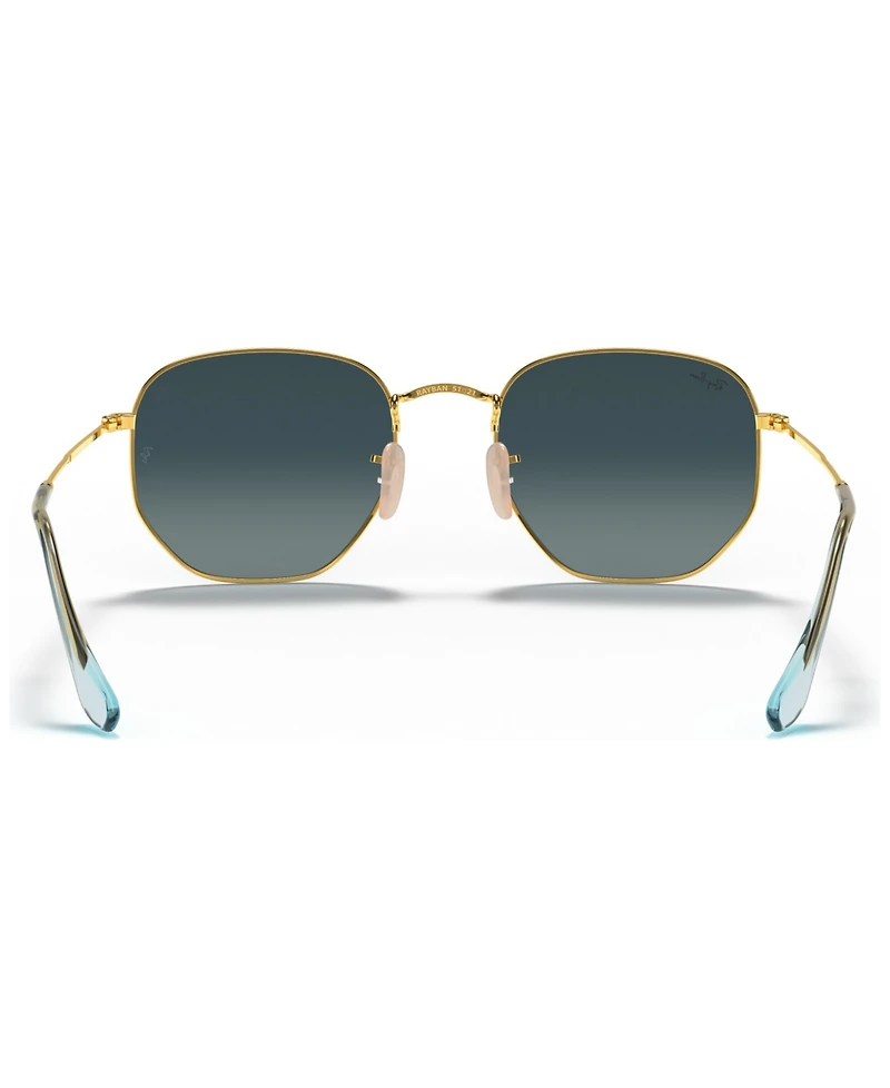 Ray-Ban Unisex Sunglasses, RB3548N Hexagonal Flat Lenses