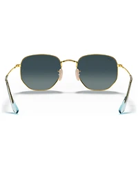 Ray-Ban Unisex Sunglasses, RB3548N Hexagonal Flat Lenses