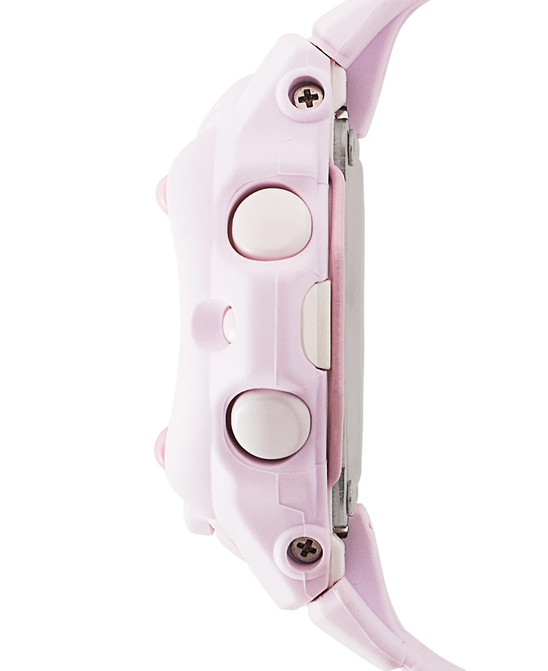 Baby-g Women's Digital Pink Resin Strap Watch 42.6mm