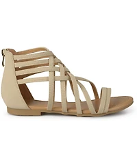 Journee Collection Women's Hanni Wide Width Crisscross Strappy Flat Sandals