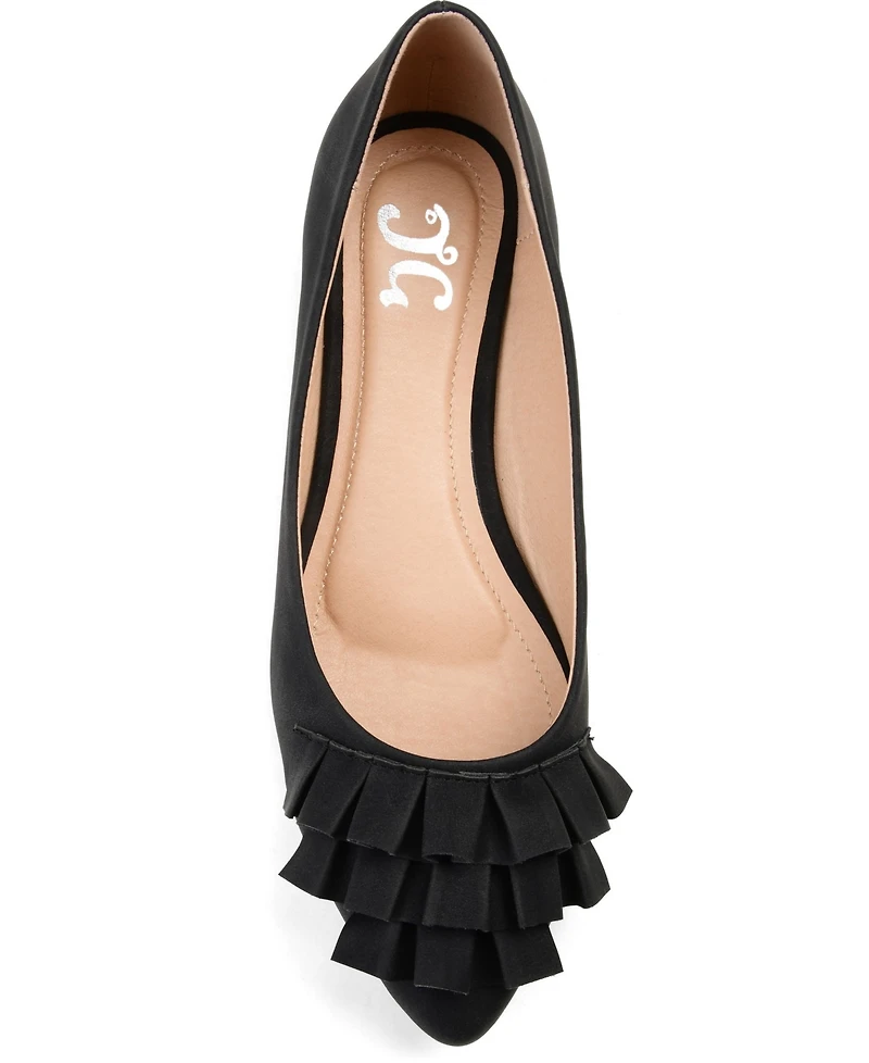 Journee Collection Women's Judy Ruffled Ballet Flats