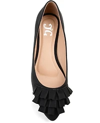 Journee Collection Women's Judy Ruffled Ballet Flats