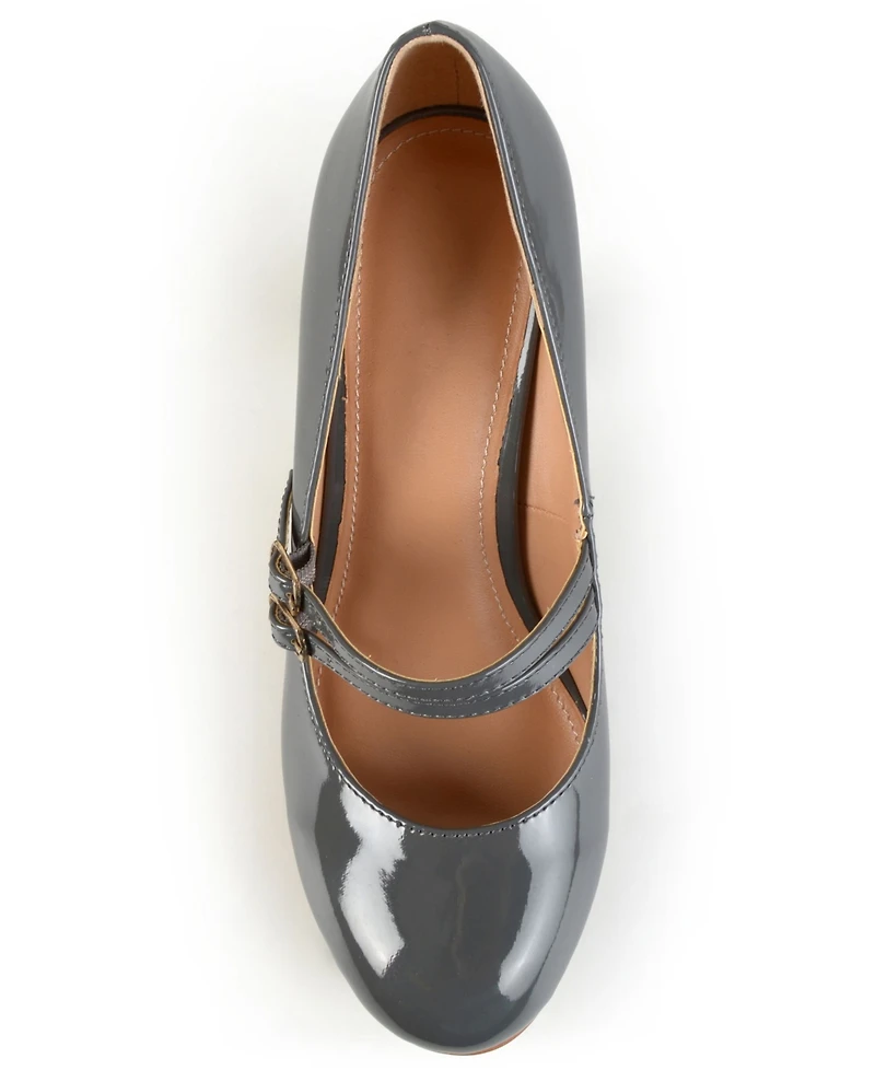Journee Collection Women's Wendy Double Strap Mary Jane Pumps