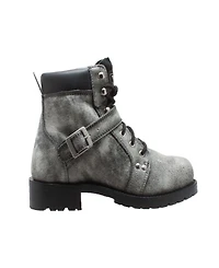 RideTecs Men's 6" Lace Zipper Boot Black