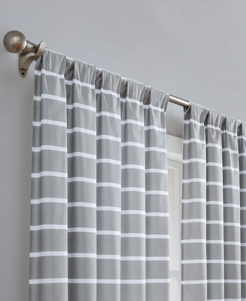 Truly Soft Maddow Stripe Drape Panel Pair 2 Piece Window Curtain
