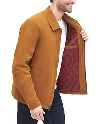 Tommy Hilfiger Men's Classic Front-Zip Filled Micro-Twill Jacket
