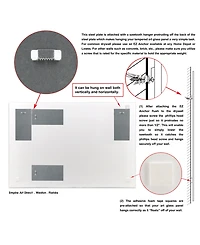 Empire Art Direct 'Motivos' Frameless Free Floating Tempered Art Glass Wall Art - 32" x 48''